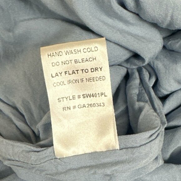 Sweet Lovely By Jen Womans 3XL Light Blue Romper Wide Leg Vacay Resort Smocked - Picture 10 of 10